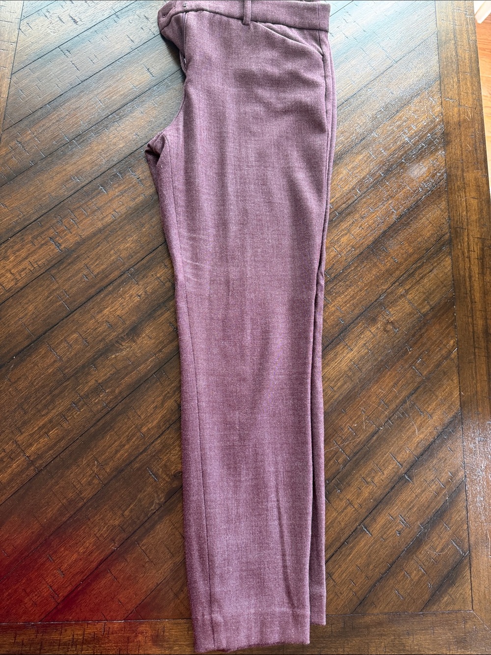 Express Petite Women's Straight-Leg Pants in Dusty Mauve